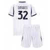 Inter Milan Federico Dimarco #32 Vonkajší Detský futbalový dres 2026-27 Krátky Rukáv (+ trenírky)